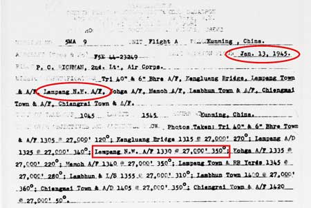 Hang Chat aerial 13 Jan 1945