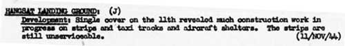 11 Nov 1944 note