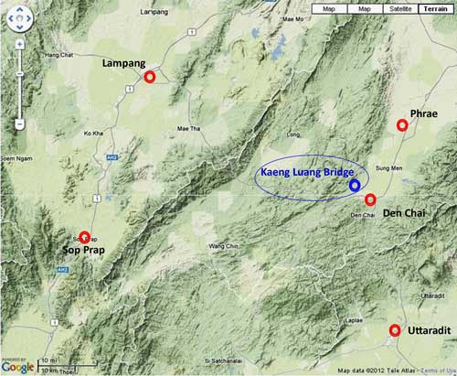 Kaeng Luang NOL location map