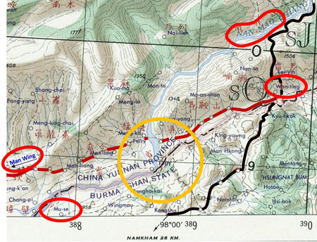 US Army map of Seagrave mistake